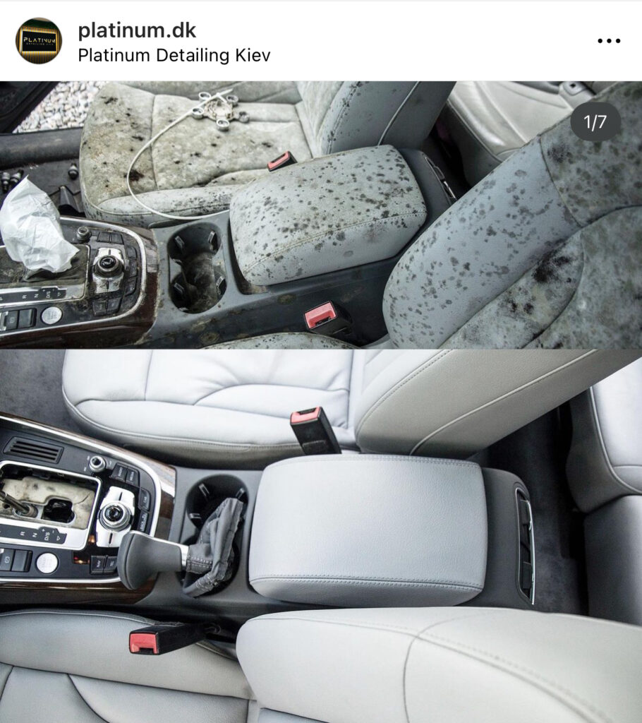 хімчистка салону автомобіля - детейлінг студія в м.Київ Platinum Detailing Kiev 